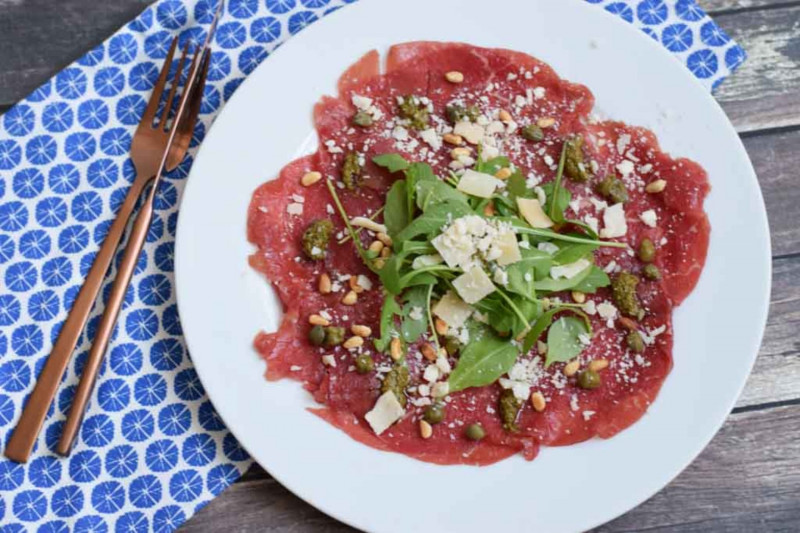 tagAlt.Beef carpaccio no zucchini