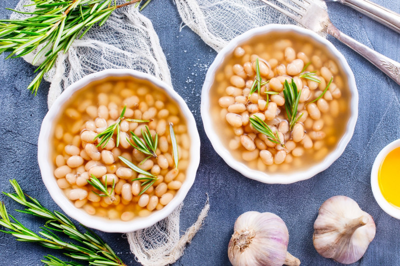 tagAlt.Cannellini al Fiasco Tuscan style White Beans