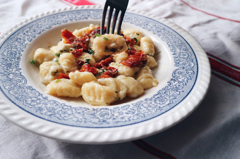 tagAlt.Potato Gnocchi with Fresh Tomato and Ricotta Cream Sauce