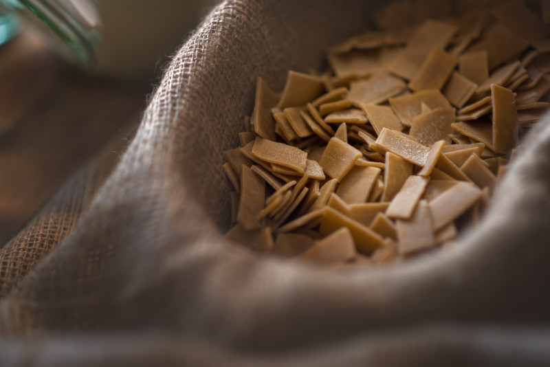 tagAlt.Rice Flour Maltagliati with Basil Pesto