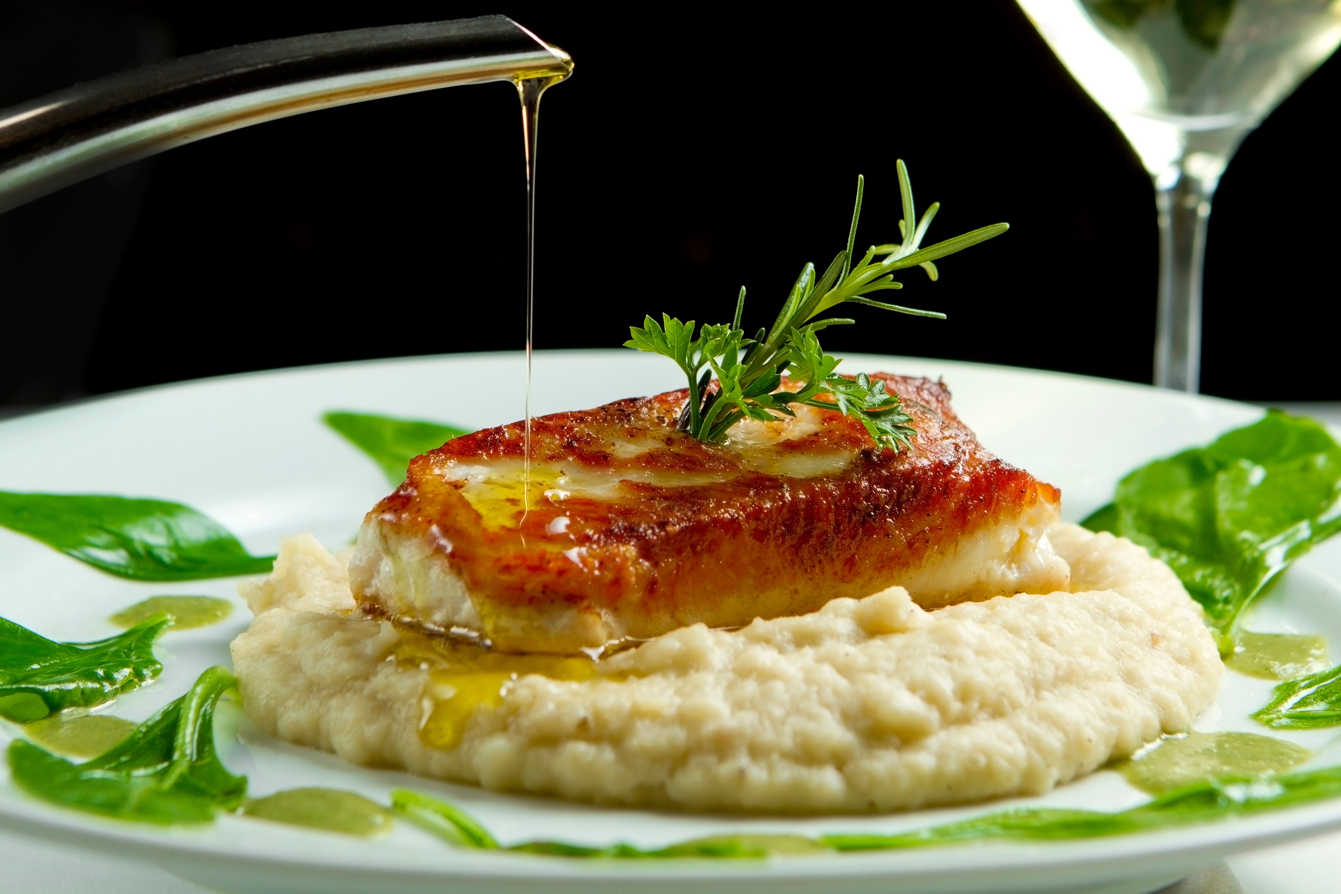 Oven-Baked Cod with Creamy Chickpea Purée | MaMaBlip