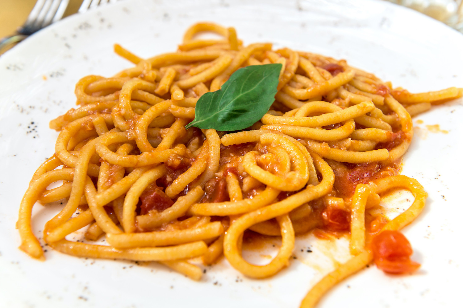 Pici all'Aglione Pasta with Garlic Sauce MaMaBlip