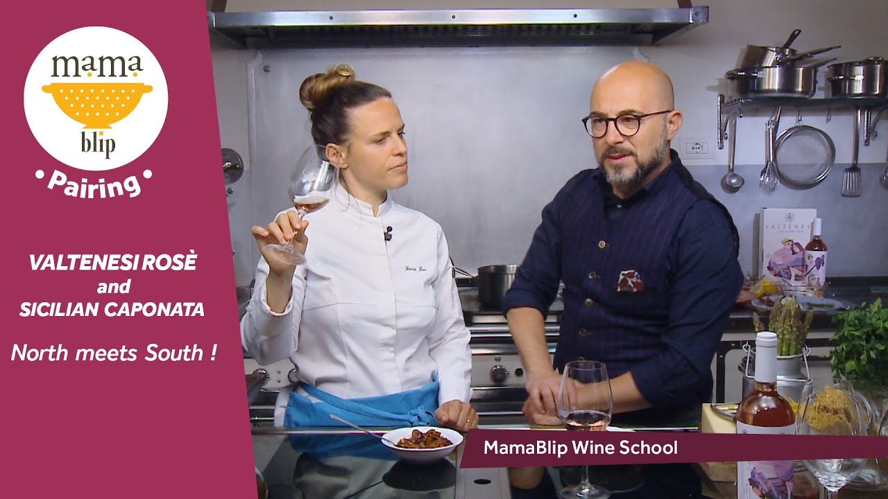 Eggplant Caponata paired with Valtènesi Rosè Wine Pairings with